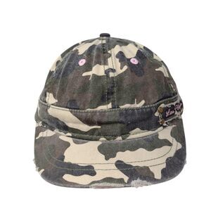 Las Vegas Slideback Hat Camouflage One Size Adjustable Distressed Head Start